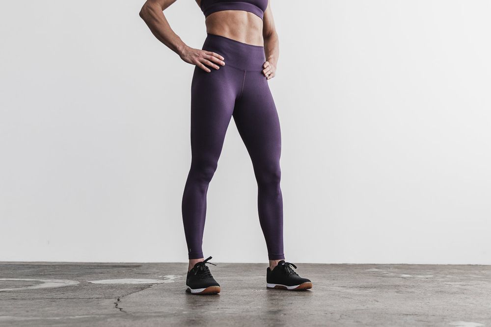 Leggings NOBULL Femme Violette - NOBULL High-Rise,France (6972-WQEOD)